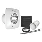 Xpelair DX100TS 4" Axial Bathroom Extractor Fan with Timer White 220-240V