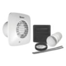 Xpelair DX100TS 100mm (4") Axial Bathroom Extractor Fan with Timer White 220-240V