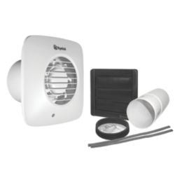 Xpelair DX100TS 100mm (4") Axial Bathroom Extractor Fan with Timer White 220-240V
