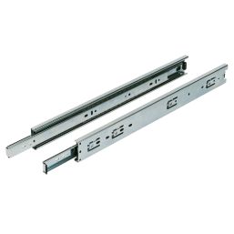 Essentials Zinc-Plated Ball Bearing Drawer Runners 550mm 2 Pack
