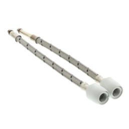 Hep2O Push-Fit Flexible Monobloc Tap Connectors 15mm x M10 x 300mm 2 Pack