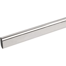 Smith & Locke Oval Wardrobe Rail Polished Chrome 1219mm x 30mm