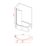 Essentials Semi-Framed Chrome Bath Screen Reversible 760mm x 1400mm