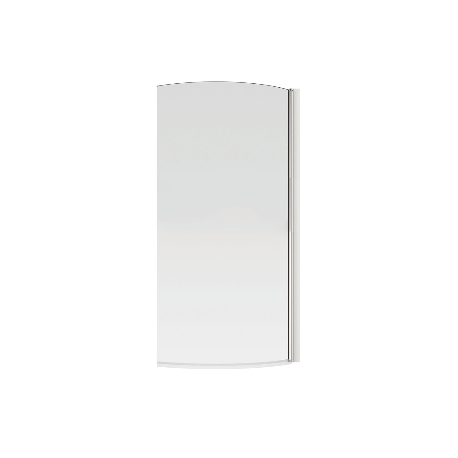 Essentials Semi-Framed Chrome Bath Screen Reversible 760mm x 1400mm (204AA)