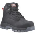 Hunter  Size 4 Womens Black Waterproof  Safety Boots