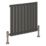 Reina Harley Single 600mm x 630mm 1427BTU Anthracite Horizontal Designer Radiator