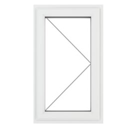 Crystal  Right-Hand Opening Clear Double-Glazed Casement White uPVC Window 610mm x 965mm