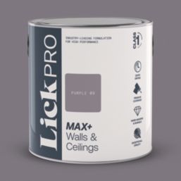 LickPro Max+ 2.5Ltr Purple 09 Eggshell Emulsion  Paint