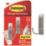 Command Brushed Nickel Self-Adhesive Large Double Hook 2 Pack