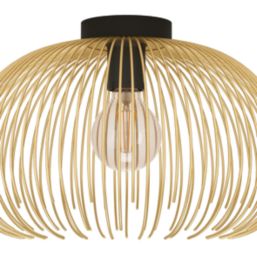Eglo Venezuela Single Ceiling Light Black/Gold