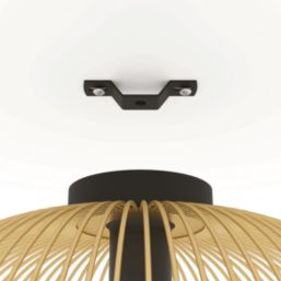 Eglo Venezuela Single Ceiling Light Black/Gold