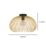 Eglo Venezuela Single Ceiling Light Black/Gold