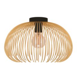 Eglo Venezuela Single Ceiling Light Black/Gold