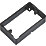 Knightsbridge 2-Gang Black Surface Box Spacer 32mm