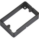 Knightsbridge 2-Gang Black Surface Box Spacer 32mm