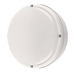 Philips Ledinaire Indoor & Outdoor Maintained Emergency Round LED Bulkhead With Microwave Sensor White 19W 1700lm