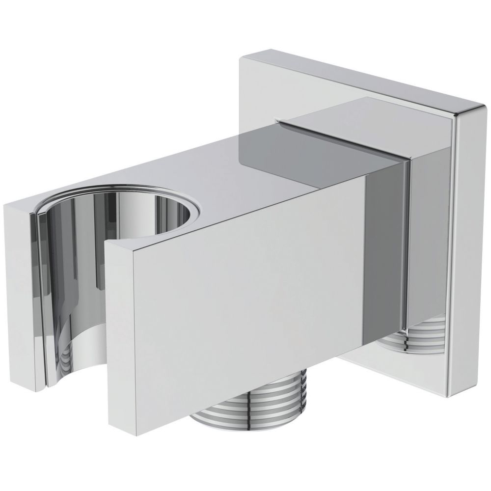 Ideal Standard Idealrain Square Handset Elbow Bracket Chrome 65mm