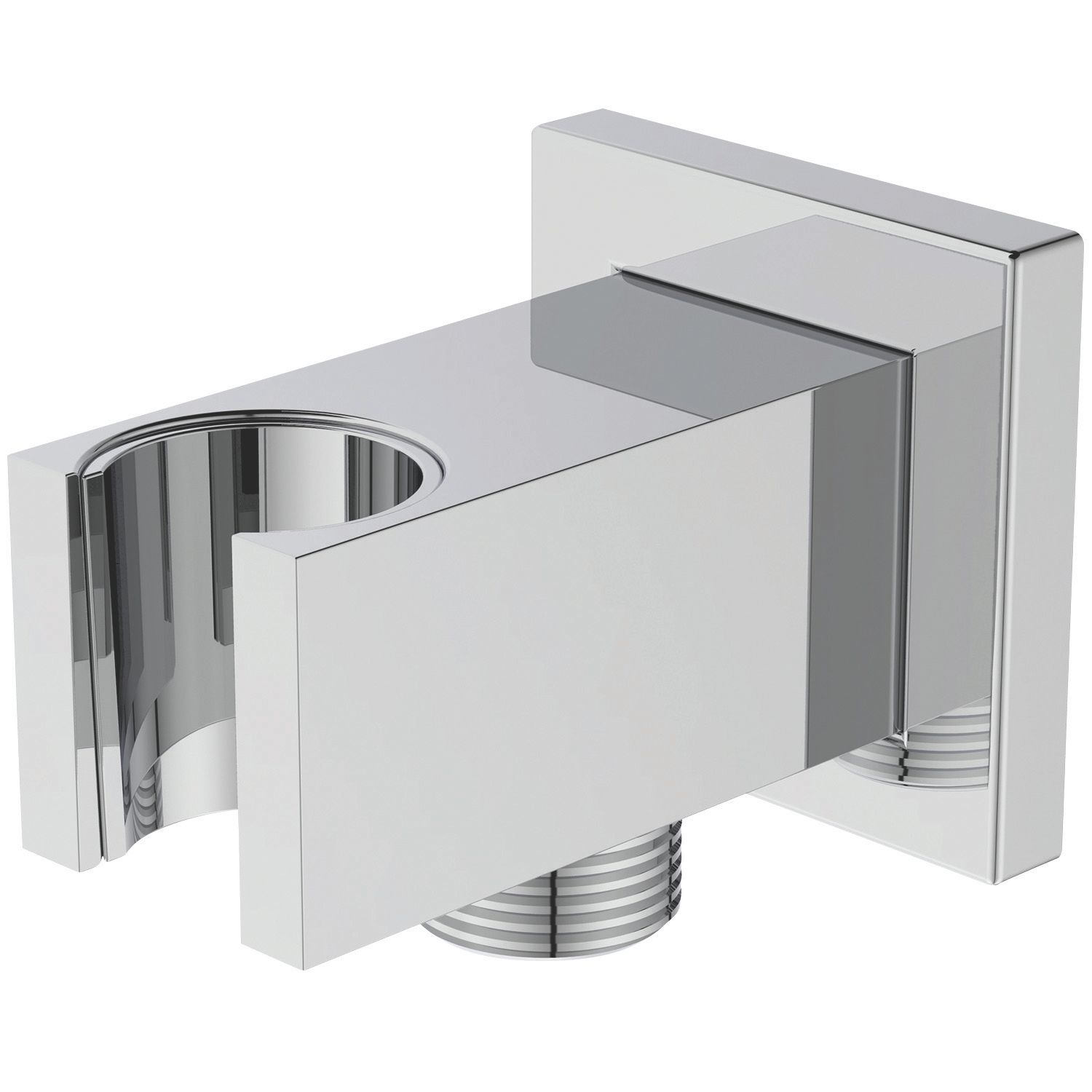 Ideal Standard Idealrain Square Handset Elbow Bracket Chrome 65mm (204RJ)