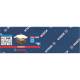 Bosch Expert C470 80 Grit 8-Hole Punched Multi-Material Sanding Sheets 186mm x 93mm 50 Pack