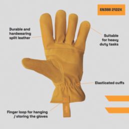 Site Driver Gloves Yellow Small