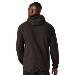 Regatta Navigate Hooded Zip Fleece Black/Orange Pop Large 41.5" Chest