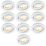 Electralite Yate Adjustable  Fire Rated Downlights White 10 Pack