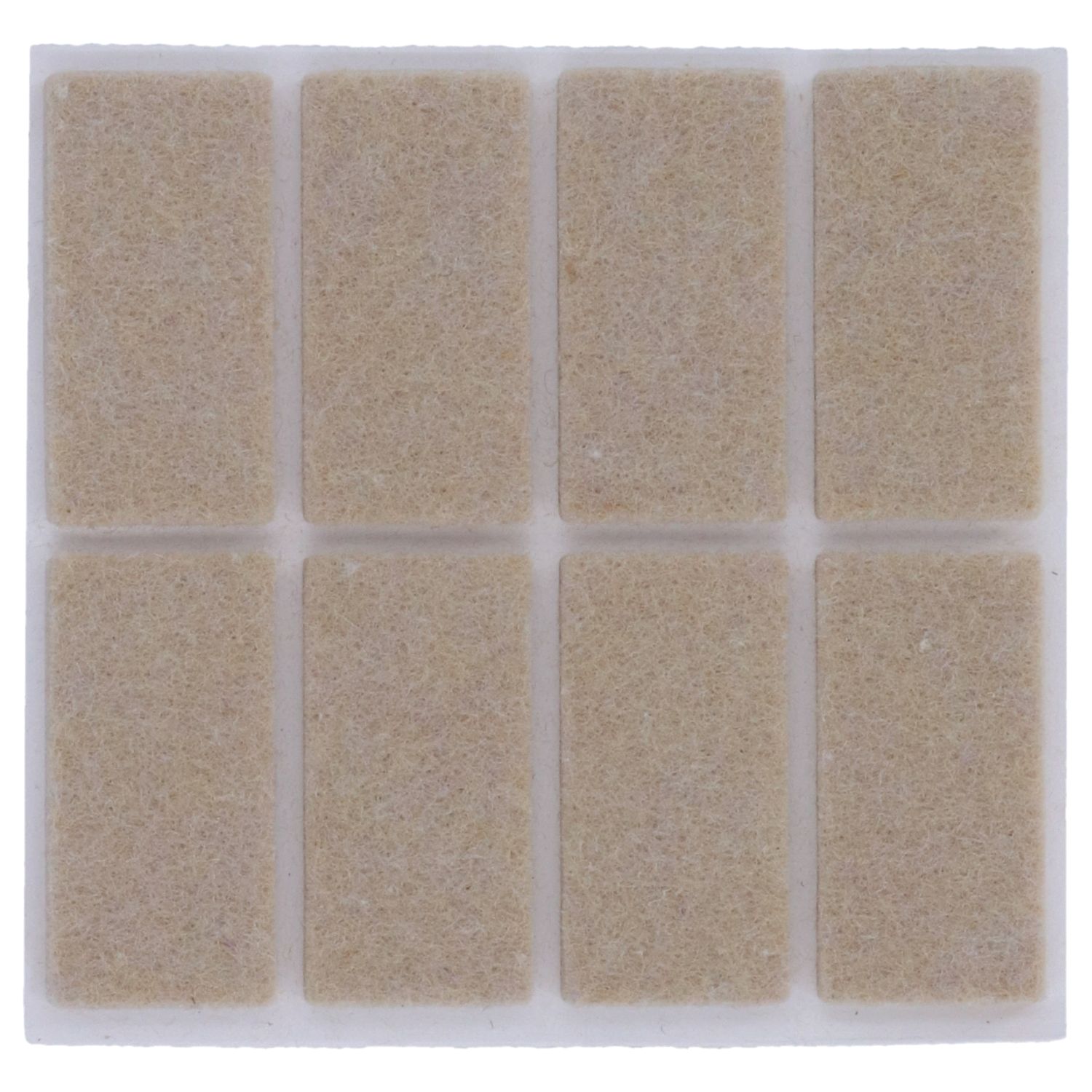 Fix-O-Moll Brown Rectangular Self-Adhesive Furniture Gliders 40mm x 20mm 8 Pack (204XX)