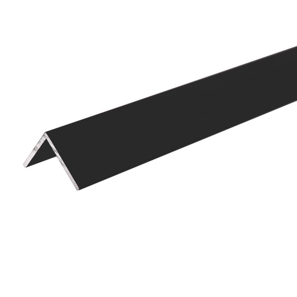 Multipanel Type 102 Corner Profile Matt Black 2450mm x 19.05mm - Screwfix