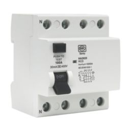 MK Sentry HA3025 100A 30mA 4-Pole A Curve 3-Phase RCD