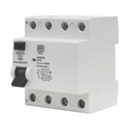 MK Sentry HA3025 100A 30mA 4-Pole A Curve 3-Phase RCD