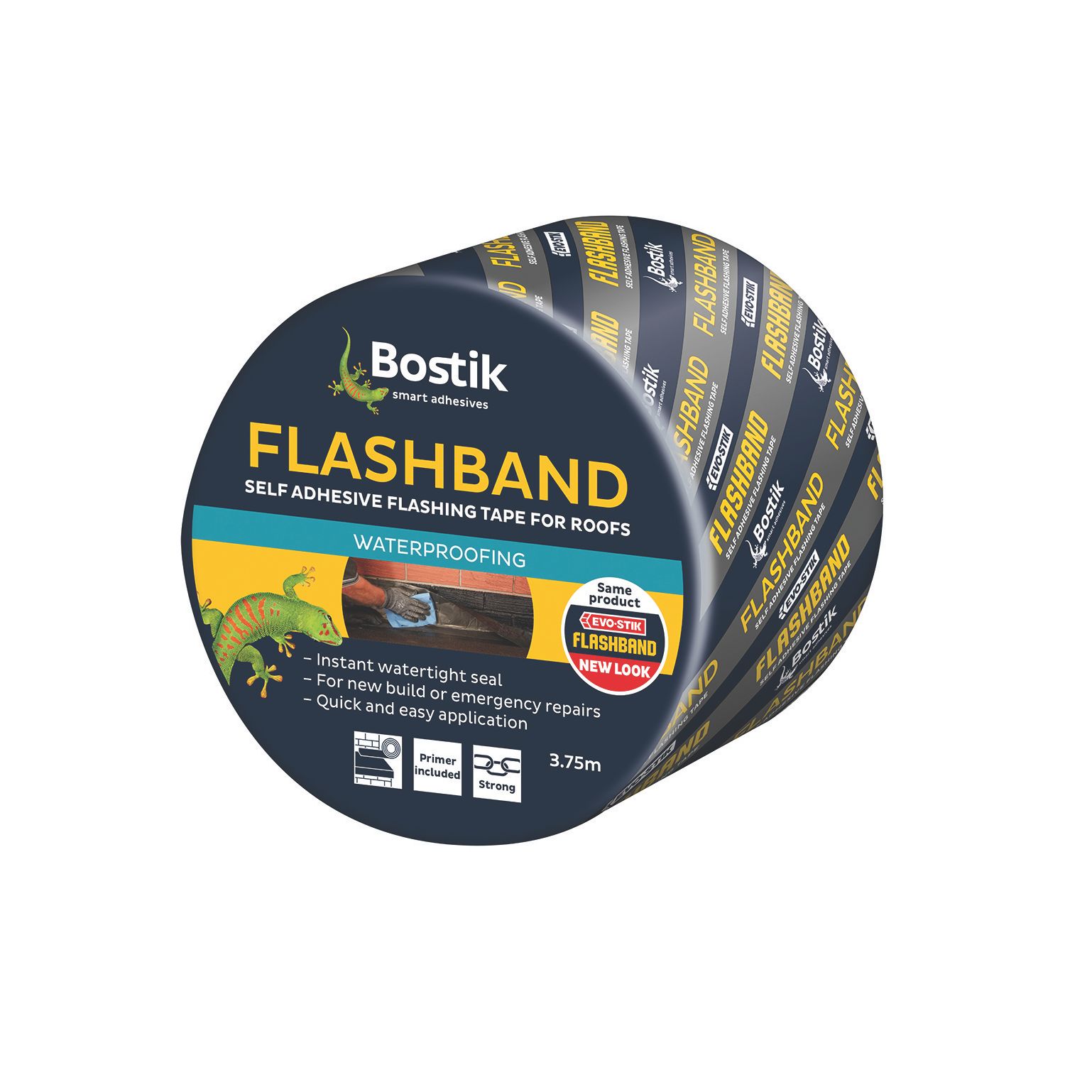 Bostik Flashband & Primer Grey 3.75m x 75mm (20535)