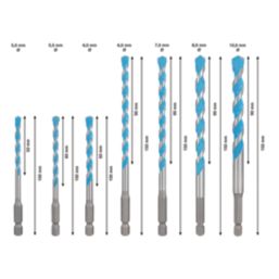 Bosch Expert Hex Shank Multi-Material Drill Bit Set 7 Pieces