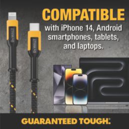 DEWALT USB-A to Lightning Charging Cable  3m