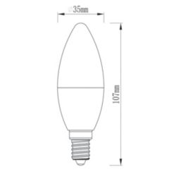 LAP  ES Candle RGB & White LED Smart Light Bulb 4.2W 470lm 3 Pack
