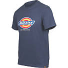 Dickies Denison Short Sleeve T-Shirt Navy Blue Medium 37-39" Chest
