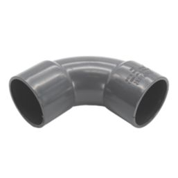 FloPlast Solvent Weld Waste Bend 92.5° Anthracite Grey 32mm 5 Pack