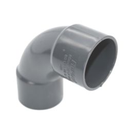 FloPlast Solvent Weld Waste Bend 92.5° Anthracite Grey 32mm 5 Pack