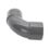 FloPlast Solvent Weld Waste Bend 92.5° Anthracite Grey 32mm 5 Pack