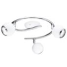 Eglo Bimeda LED 3-Light Ceiling Spotlight White/Chrome 8W 250lm