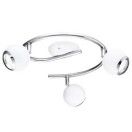 Eglo Bimeda LED 3-Light Ceiling Spotlight White/Chrome 8W 250lm