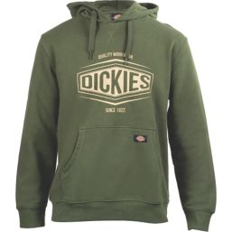 Dickies Rockfield Sweatshirt Hoodie Olive Green Small 36-37" Chest