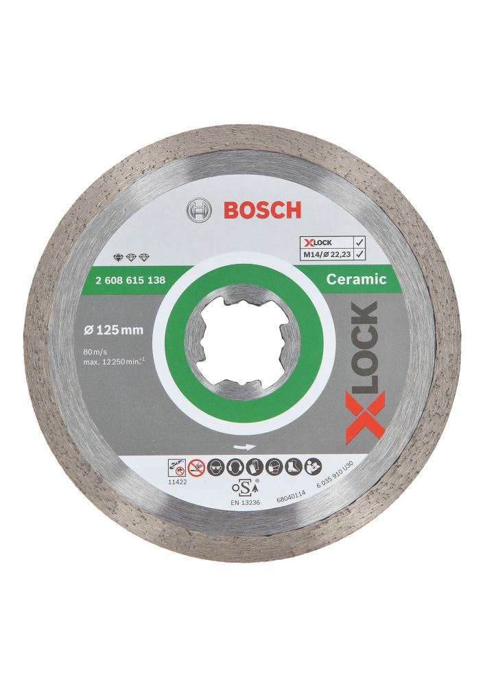 Bosch XLock MultiMaterial Diamond Cutting Disc 125mm Screwfix