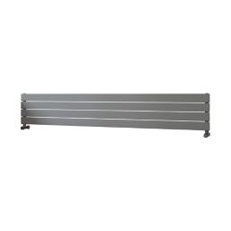 Ximax Oceanus 295mm x 1800mm 2075BTU Silver Horizontal Designer Radiator