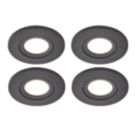 Spa Como Adjustable  Fire Rated LED Downlights Black 5W 500lm 4 Pack