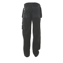 DeWalt Logan Pro-Stretch Work Trousers Black 36" W 31" L