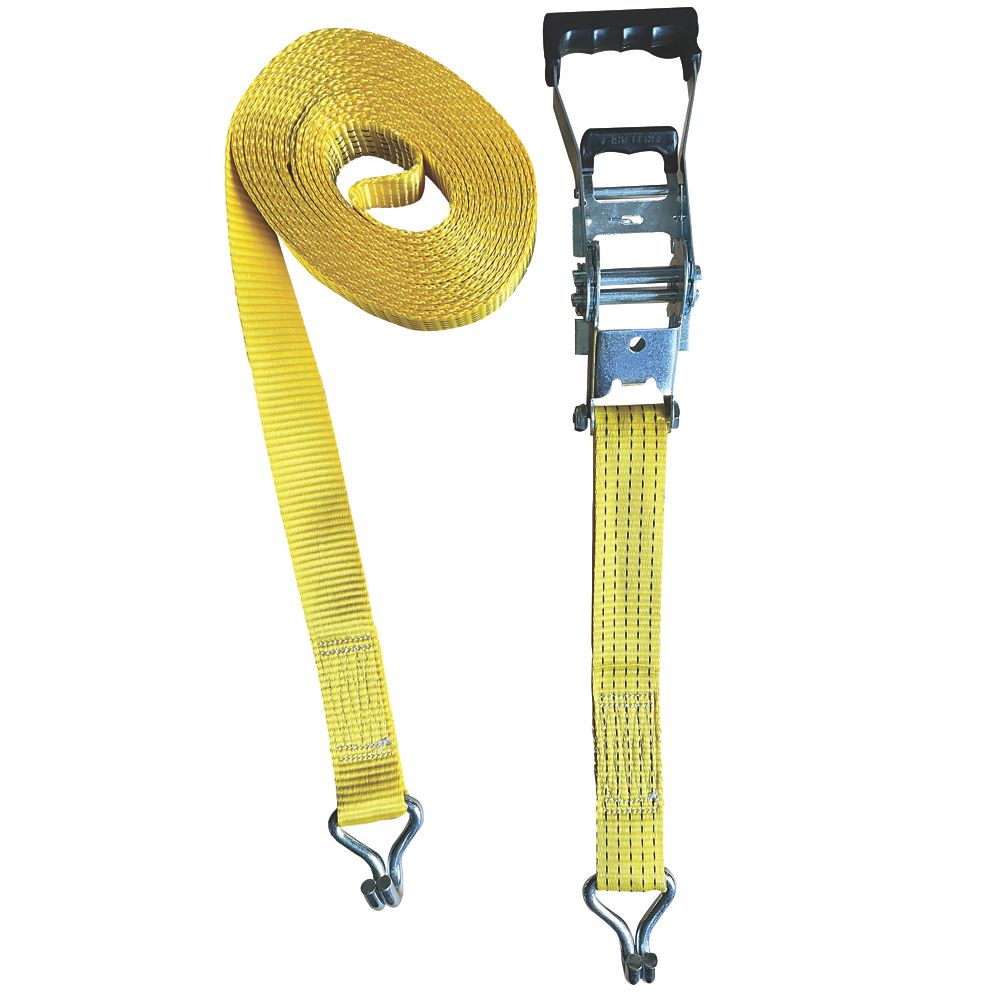 Smith & Locke Ratchet TieDown with JHooks 8m x 50mm Screwfix
