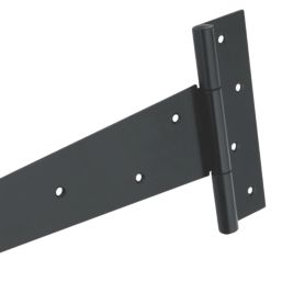 Smith & Locke Black Powder-Coated Tee Hinges 450mm 2 Pack