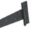Smith & Locke Black Powder-Coated Tee Hinges 450mm 2 Pack