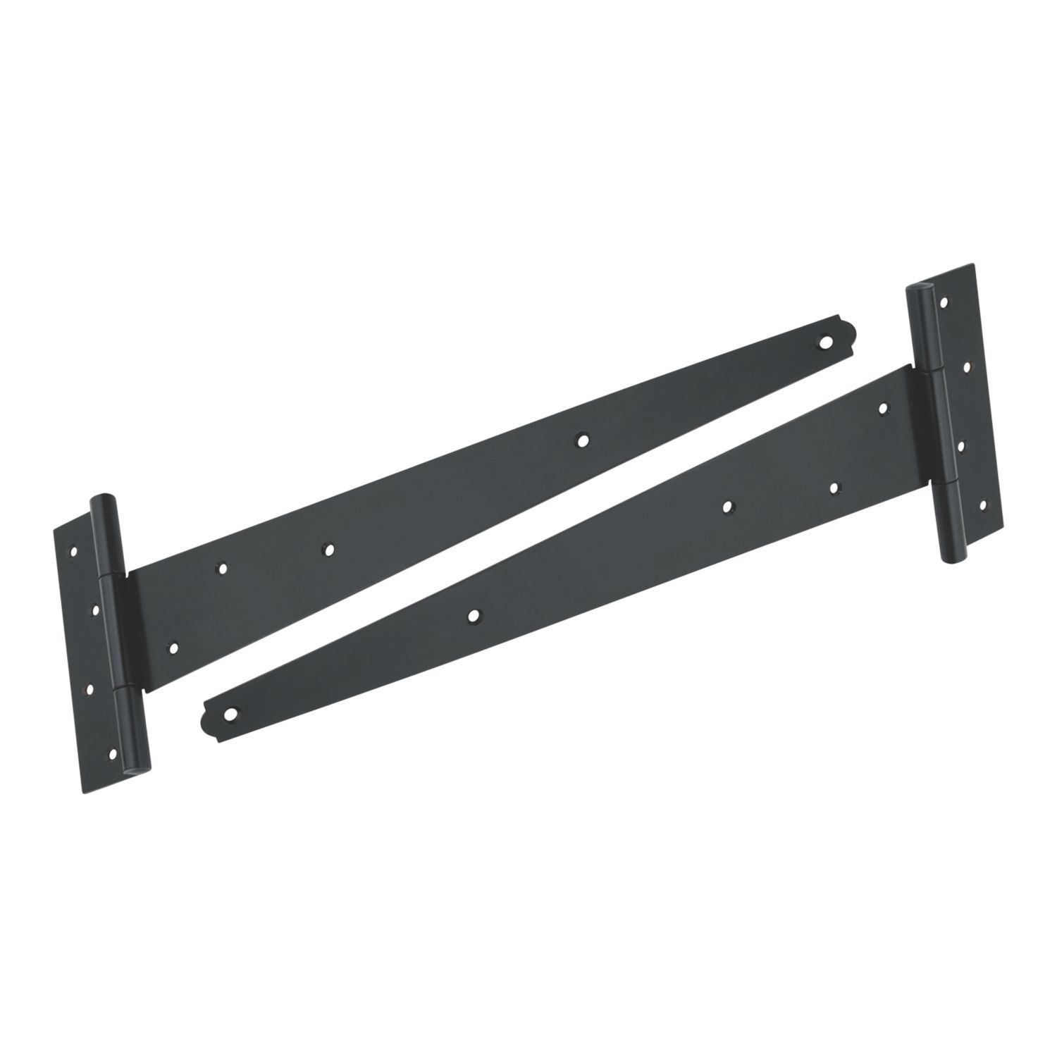 Smith & Locke Black Powder-Coated Tee Hinges 450mm 2 Pack (205YE)