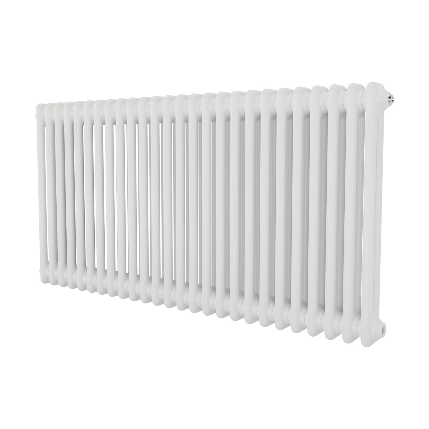 Azur 600mm x 1190mm 3896BTU White Horizontal 2 Column Radiator (205YR)